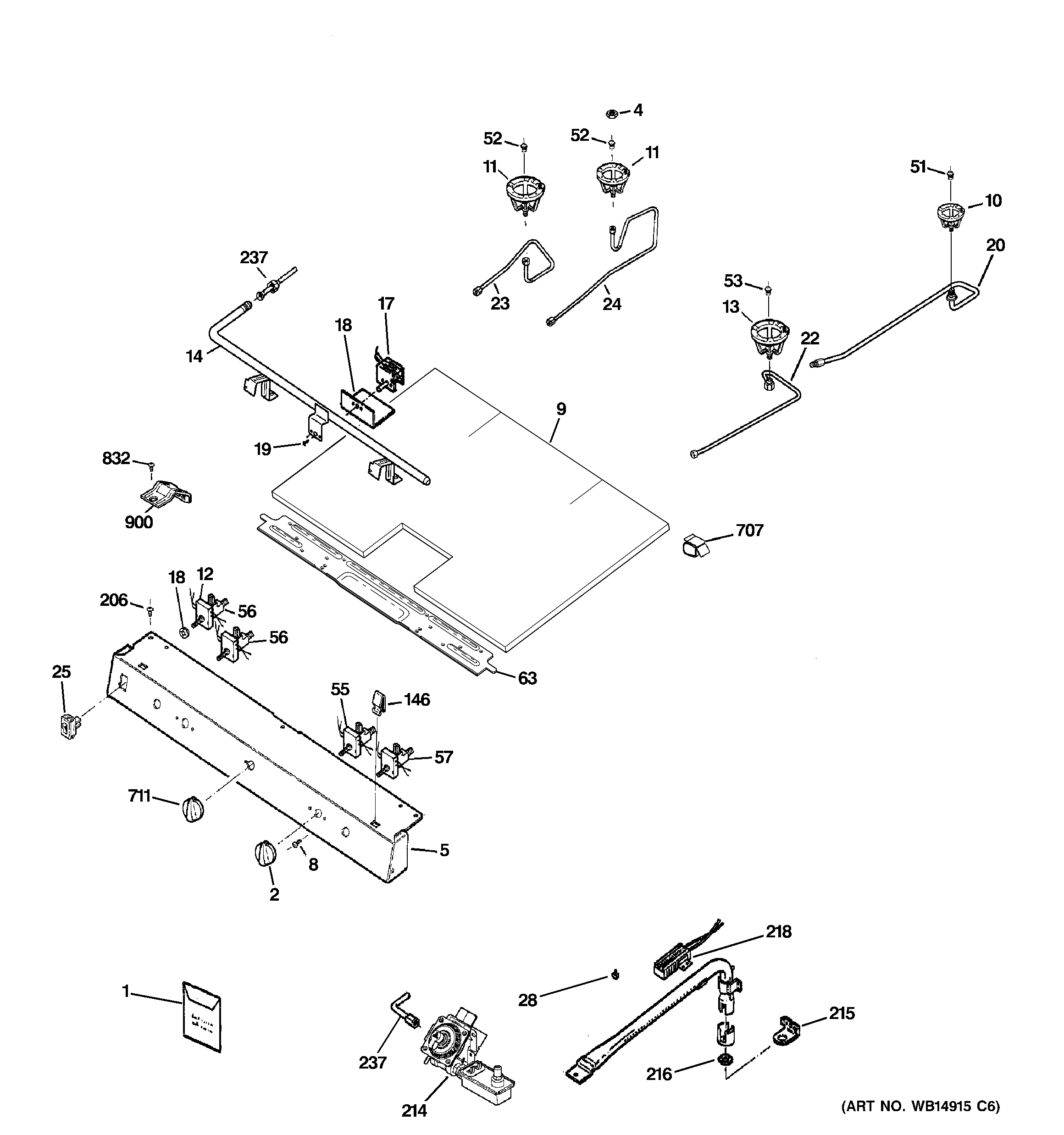 Gas & burner parts