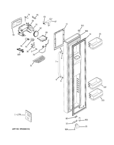 Freezer door