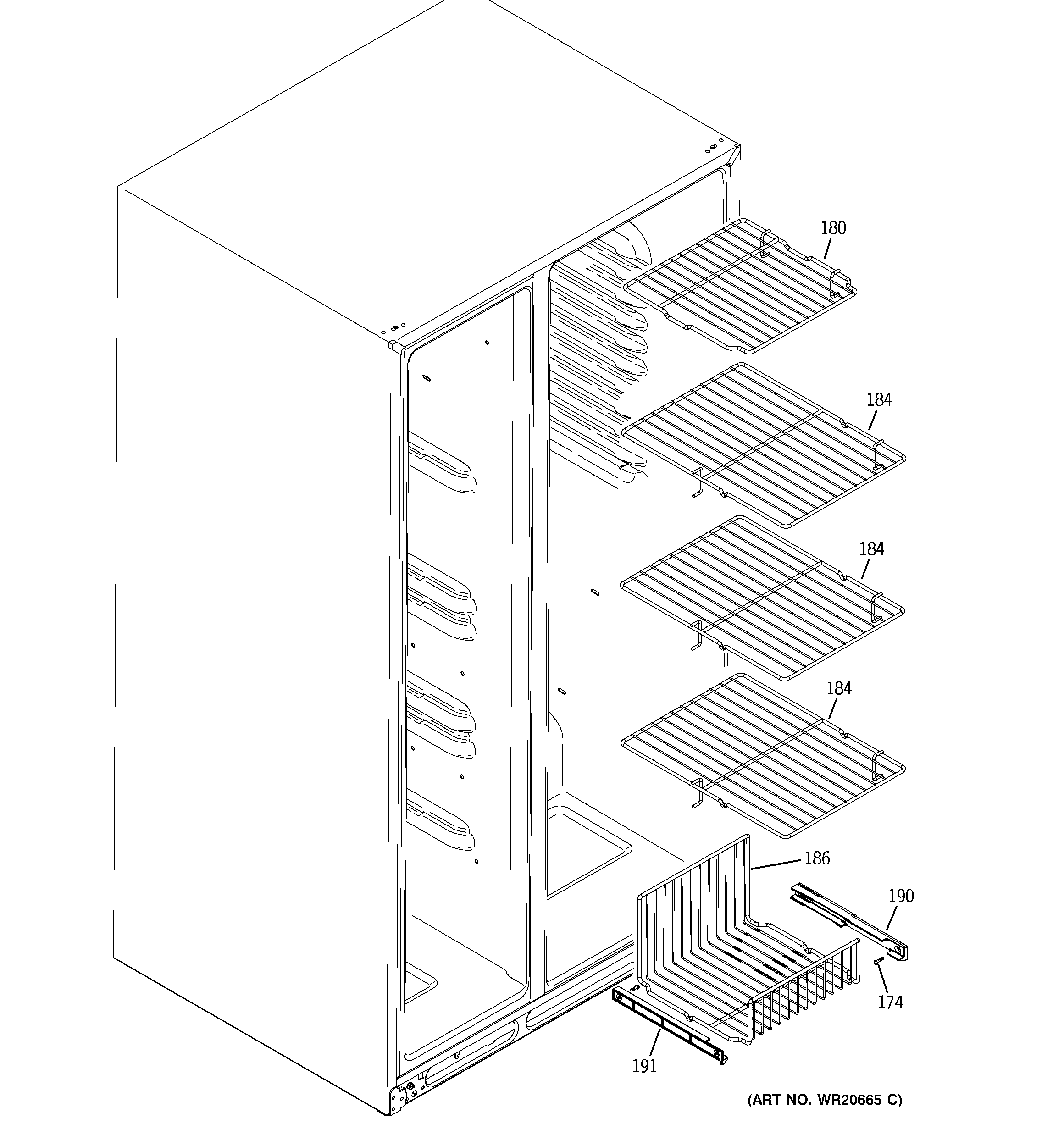 Freezer shelves