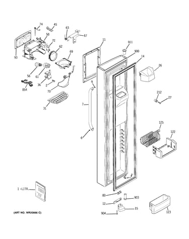 Freezer door
