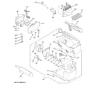 GE PJA25YGXAFSV ice maker & dispenser diagram