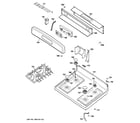 GE EGR2001EN3SS control panel & cooktop diagram