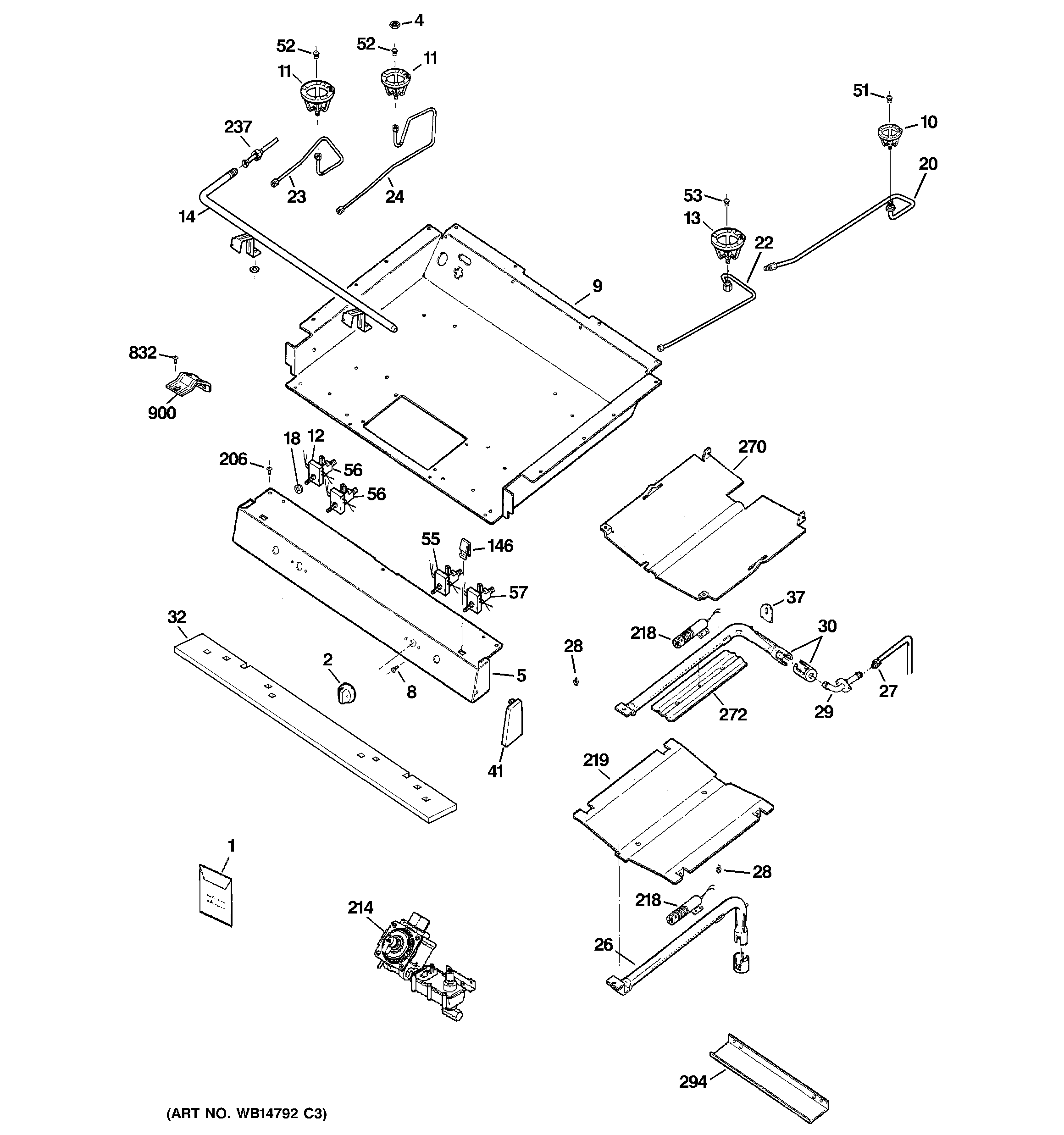 Gas & burner parts