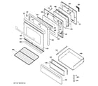 GE JGBP88DEM3CC door & drawer parts diagram