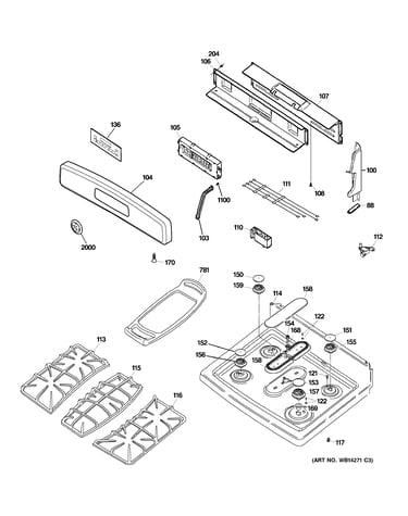 Control panel & cooktop