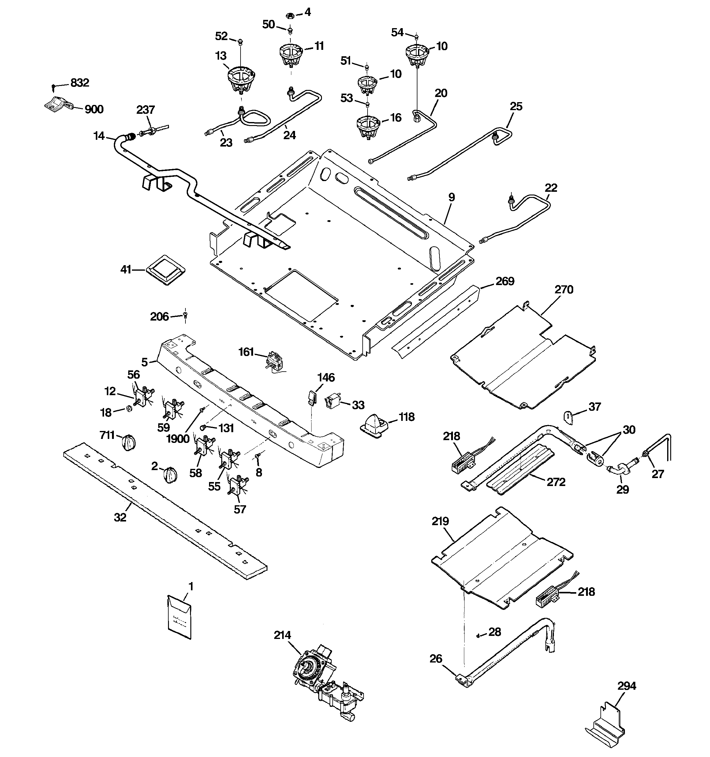 Gas & burner parts