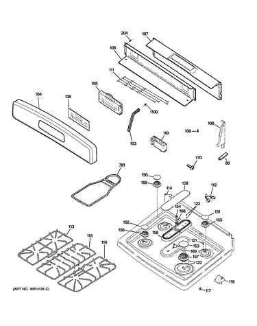 Control panel & cooktop