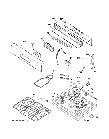 Control panel & cooktop