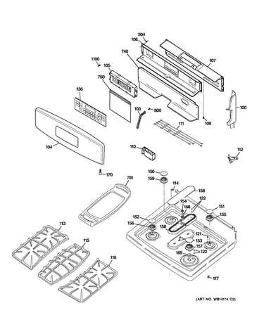 Control panel & cooktop