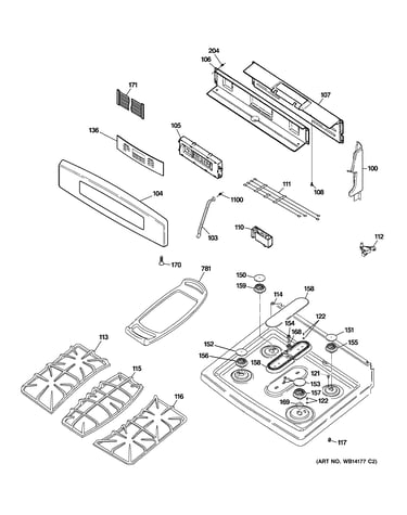 Control panel & cooktop