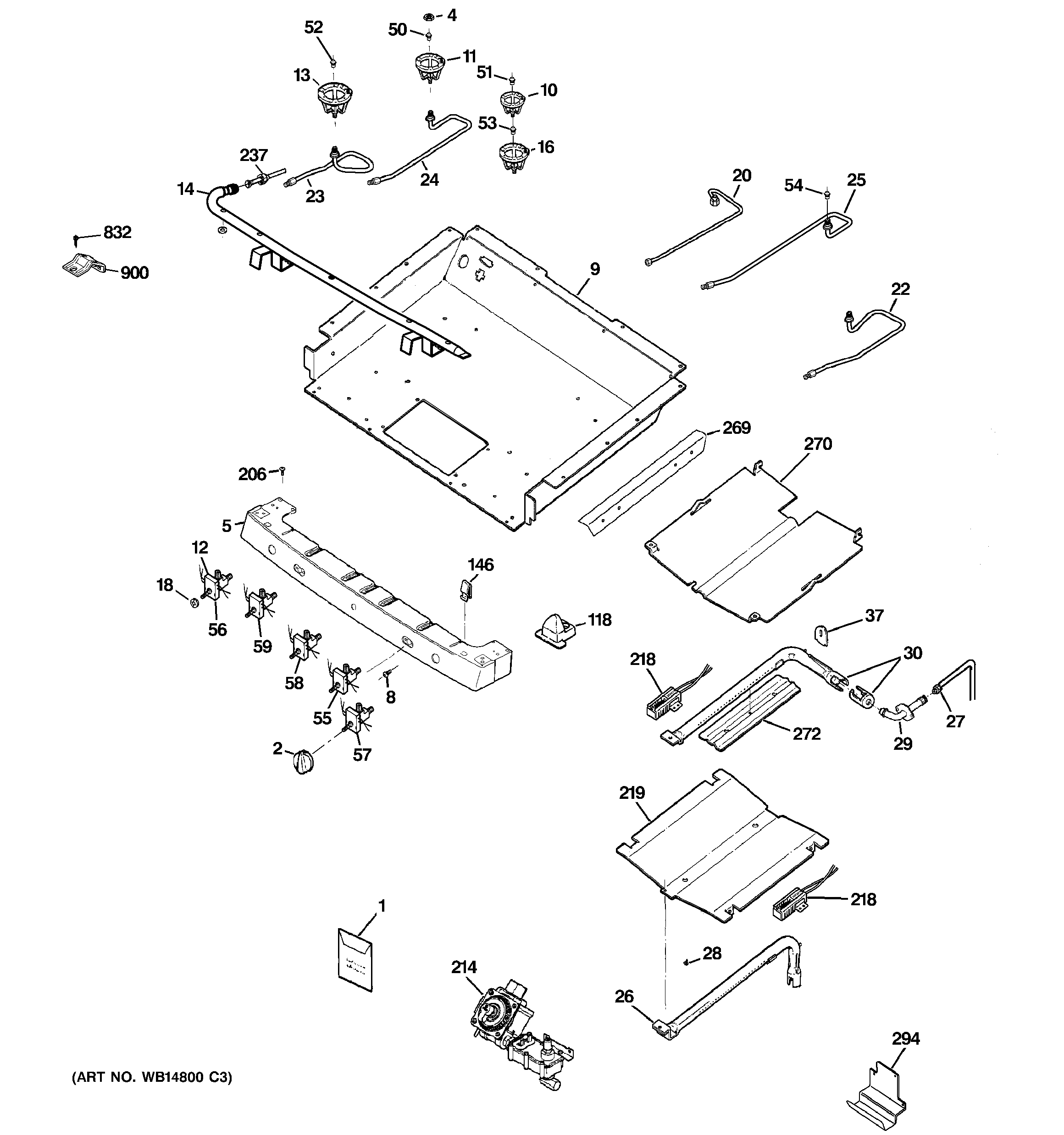 Gas & burner parts