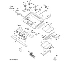 GE PGB918DEM3WW gas & burner parts diagram