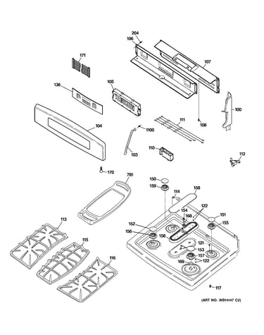 Control panel & cooktop