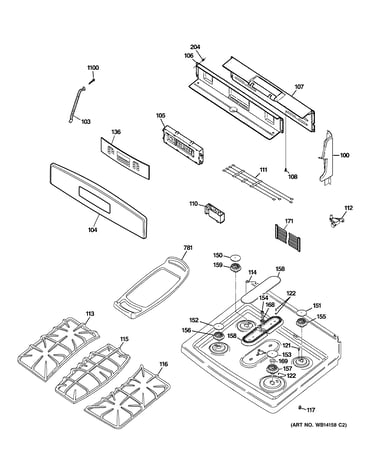 Control panel & cooktop