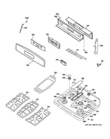 Control panel & cooktop