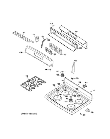 Control panel & cooktop
