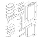 GE GBC12IAXBLSS doors & drawers diagram