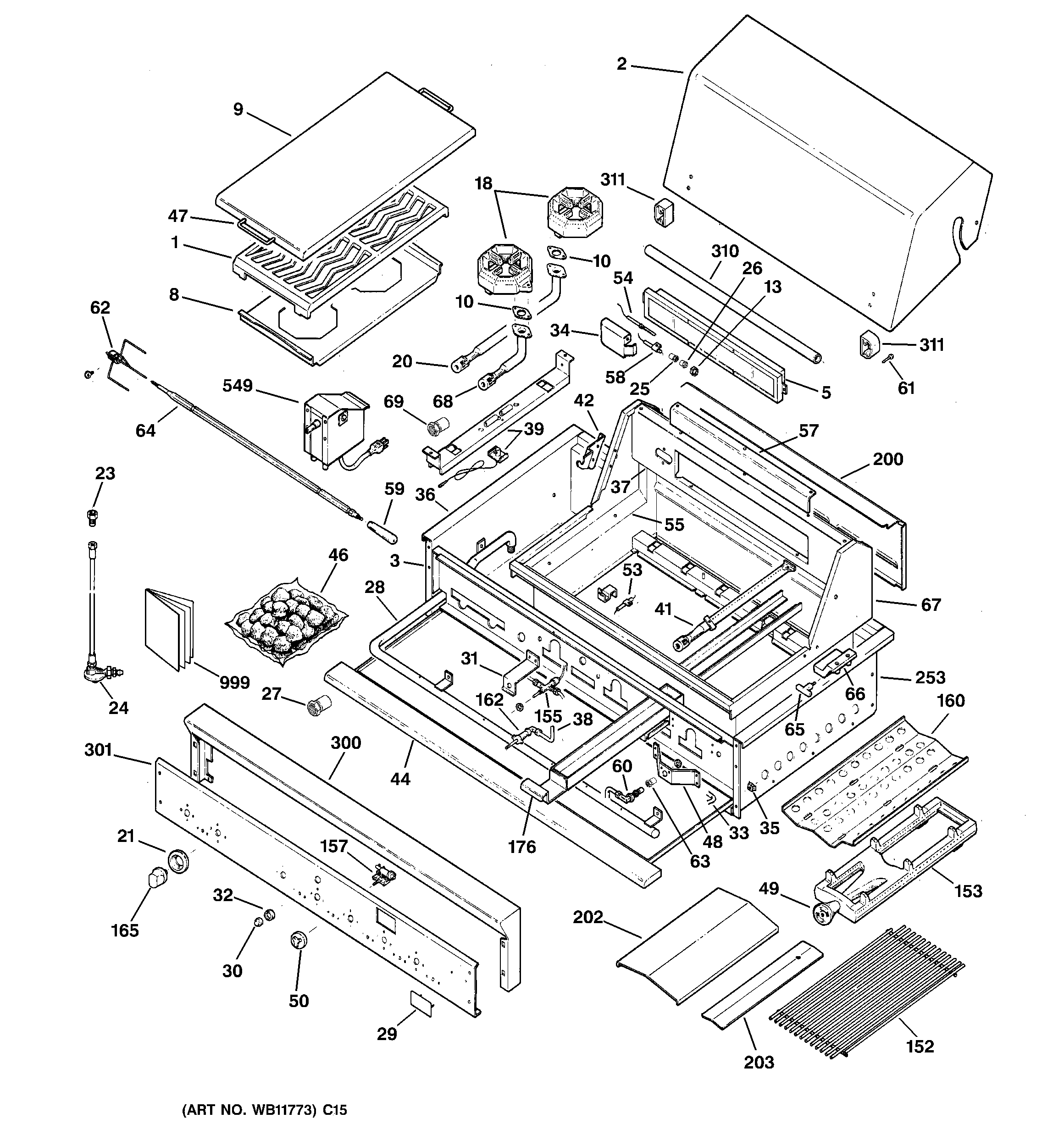 Gas grill parts