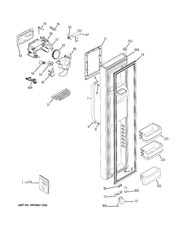 Freezer door