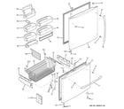 GE PDCE1NBWAJSS doors diagram