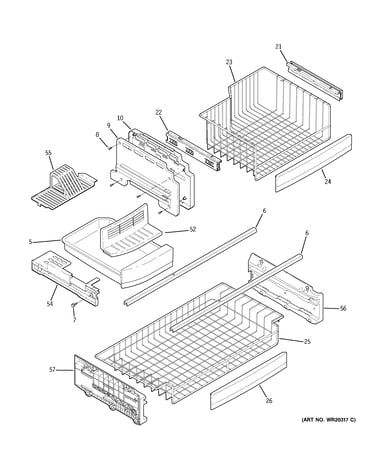 Freezer shelves