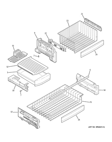 Freezer shelves