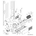 GE PFCS1NFYCSS machine compartment diagram