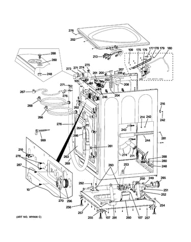 Cabinet & top panel