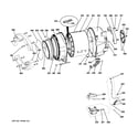 GE WPDH8850J1MV tub & motor diagram