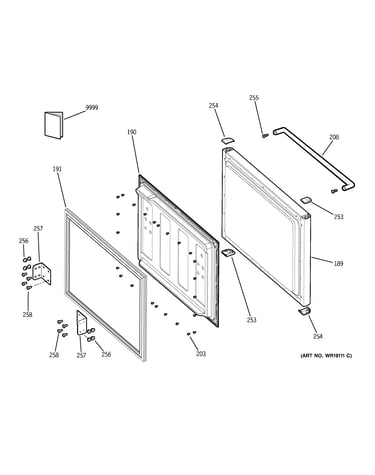 Freezer door