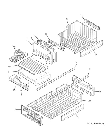 Freezer shelves