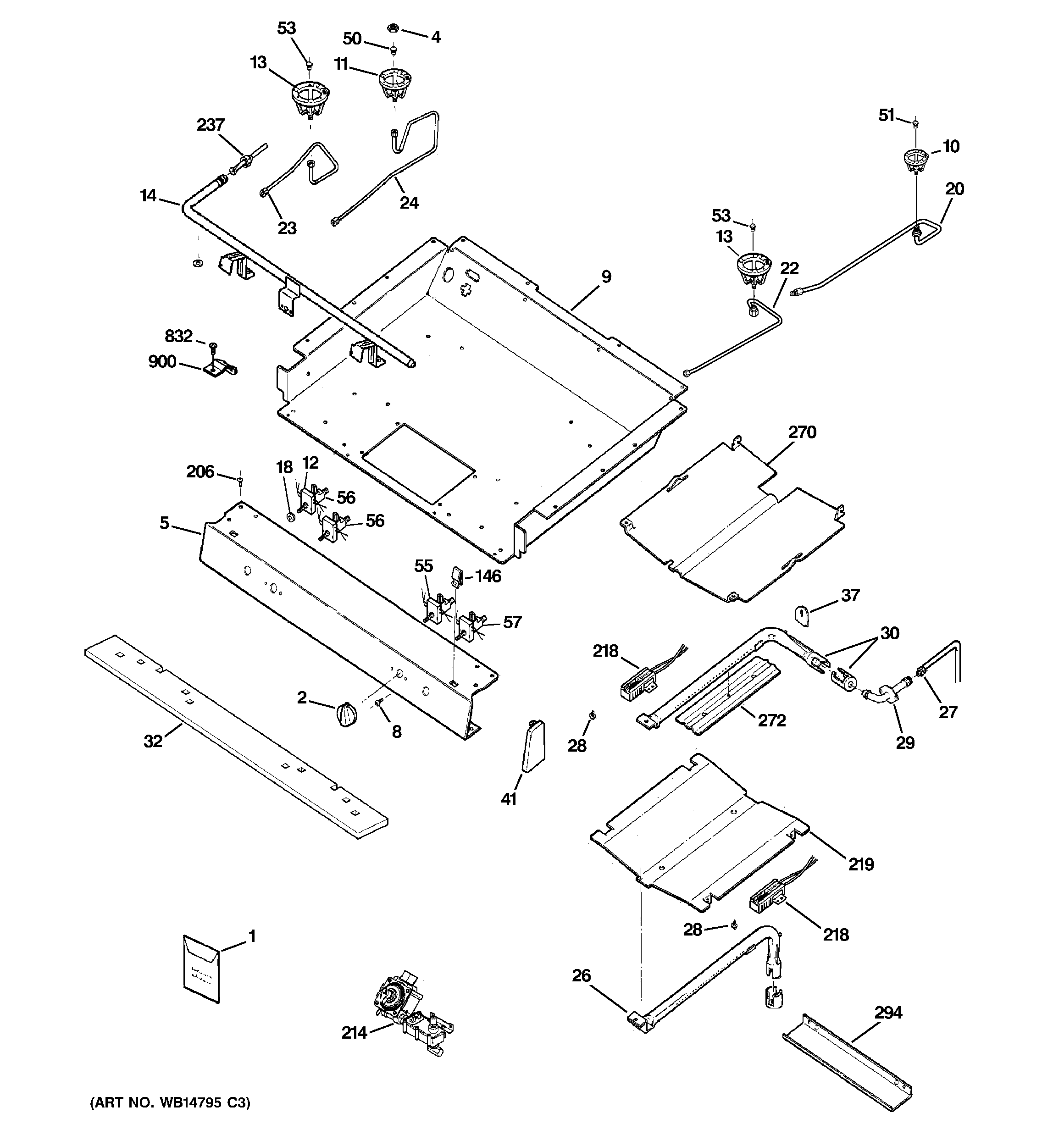 Gas & burner parts
