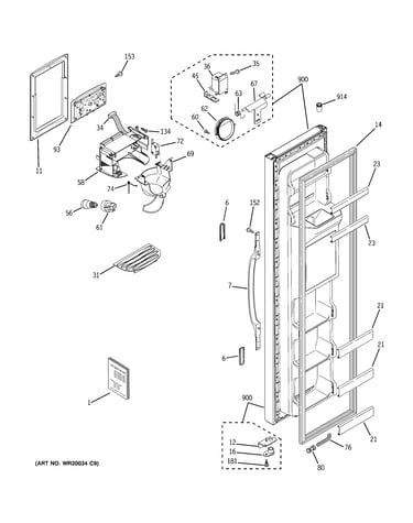 Freezer door