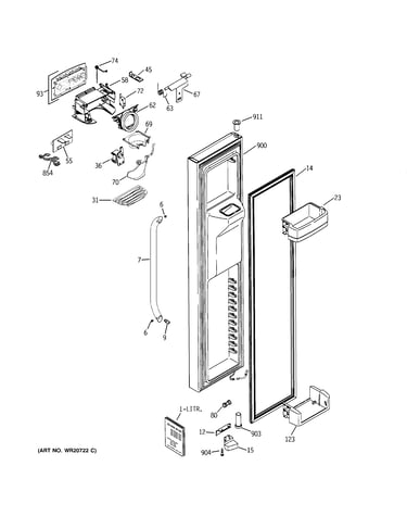 Freezer door