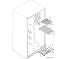 GE GSE29KGYACWW freezer shelves diagram