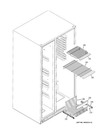 Freezer shelves