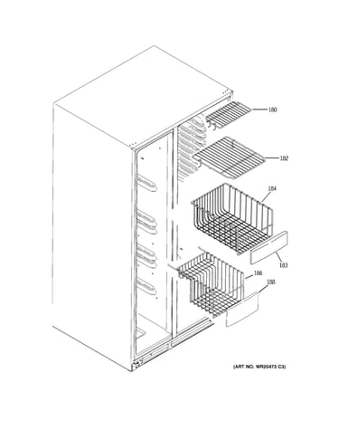 Freezer shelves