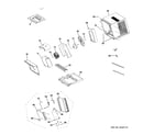 GE AEM08LNQ1 cabinet & components diagram