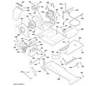 GE WSM2780HFWWW motor, blower & belt diagram