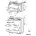 GE GTS17BBSALCC doors diagram