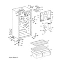 GE GTS17BBSALCC cabinet diagram