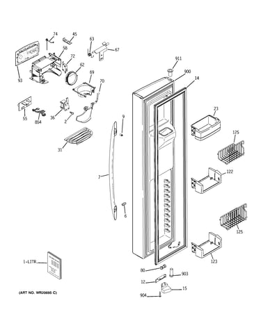 Freezer door