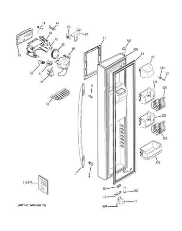 Freezer door