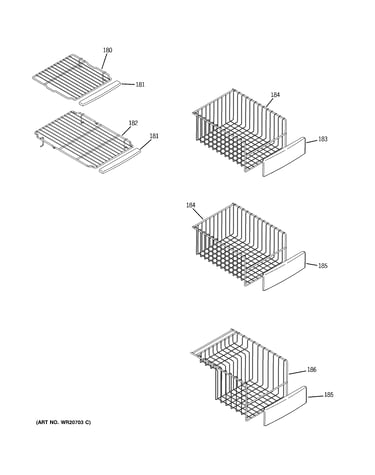 Freezer shelves