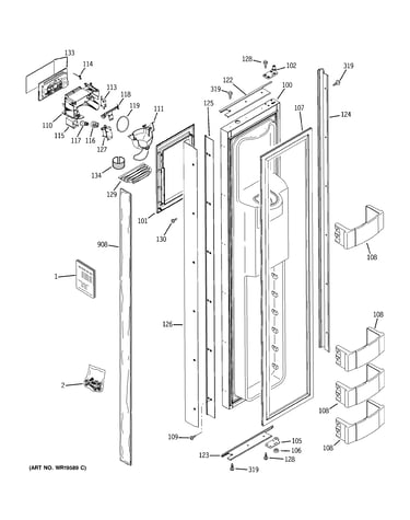 Freezer door