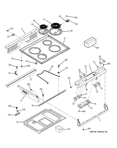 Control panel & cooktop