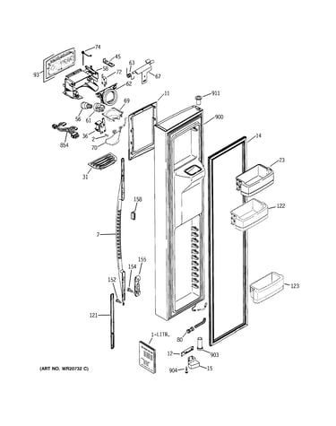 Freezer door