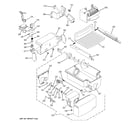 GE GSS23WSTLSS ice maker & dispenser diagram