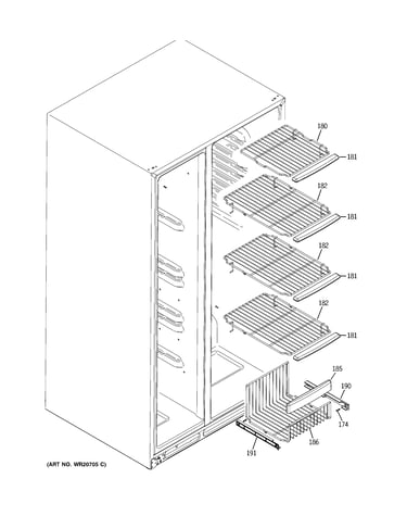 Freezer shelves