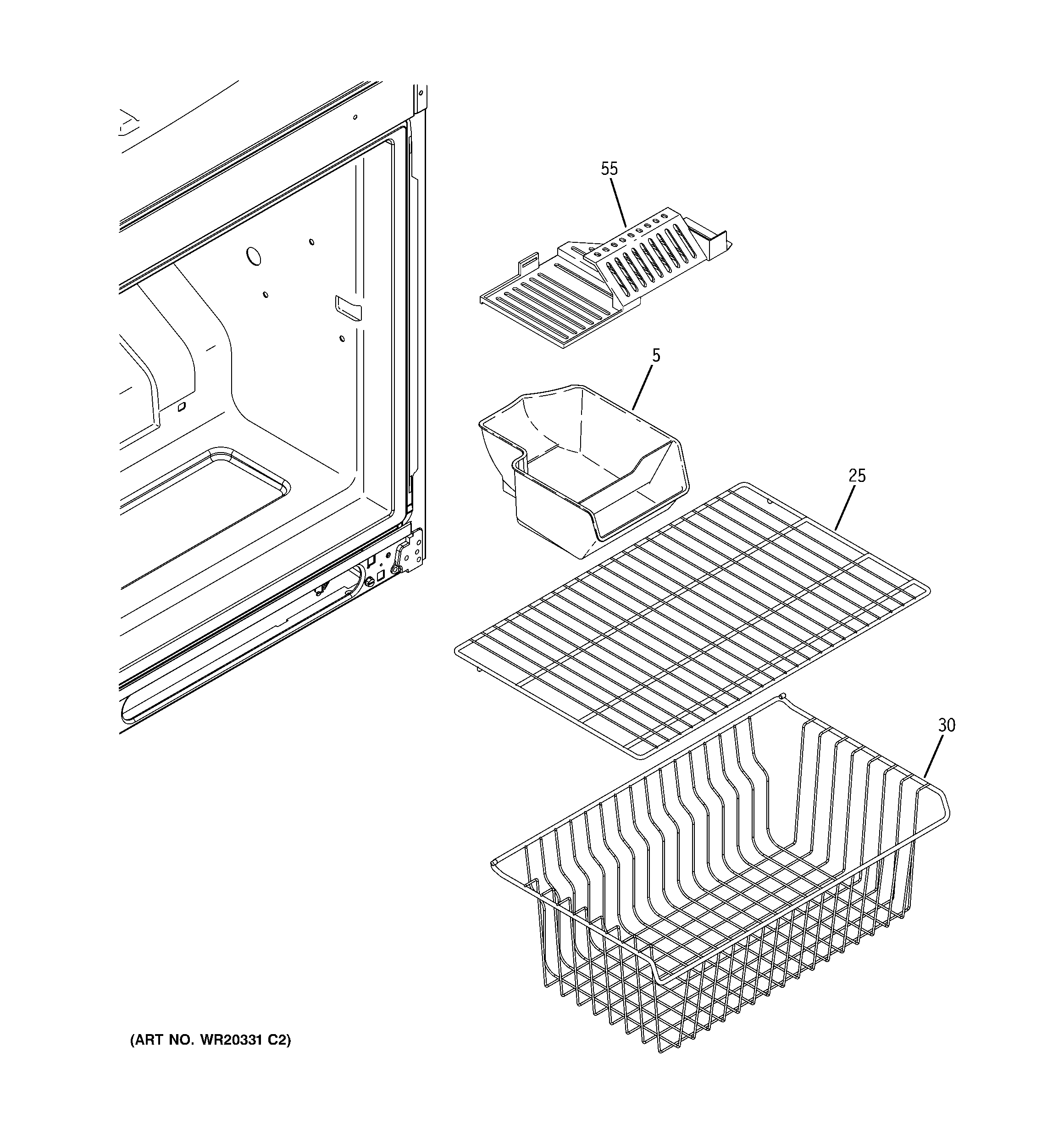 Freezer shelves